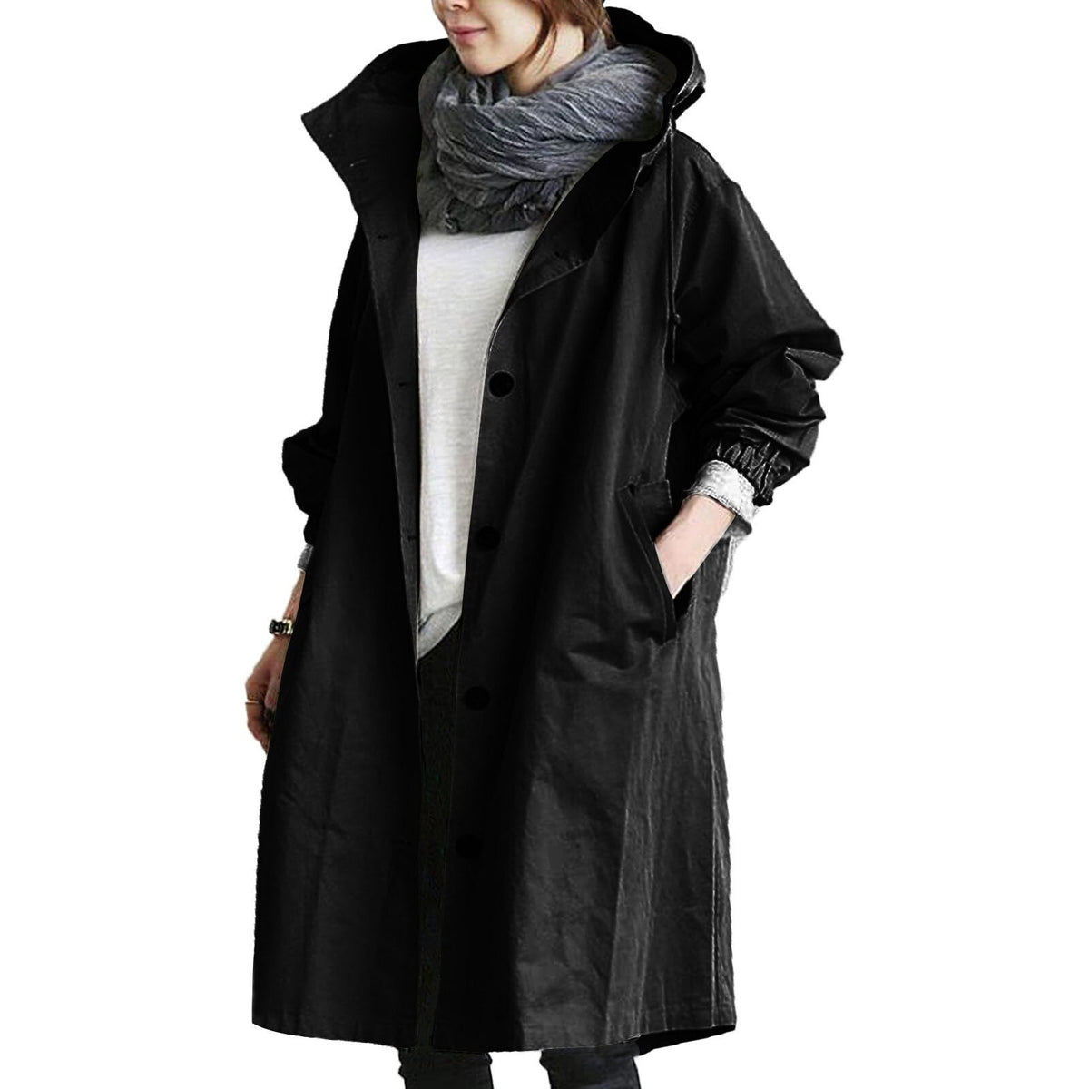 Fashion : Women's Waterproof Trenchcoat with Long Fit in van Vanda Liamo