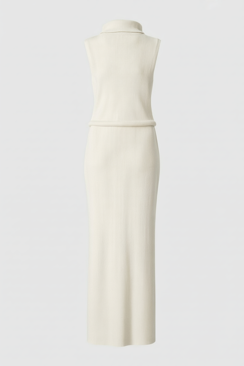 Women's Set : Women's Apricot Knit Skirt & Top Set - High-Quality in van Vanda Liamo