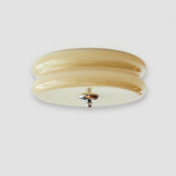 Art Deco Vintage Ceiling Lamp - Glass Dome Design