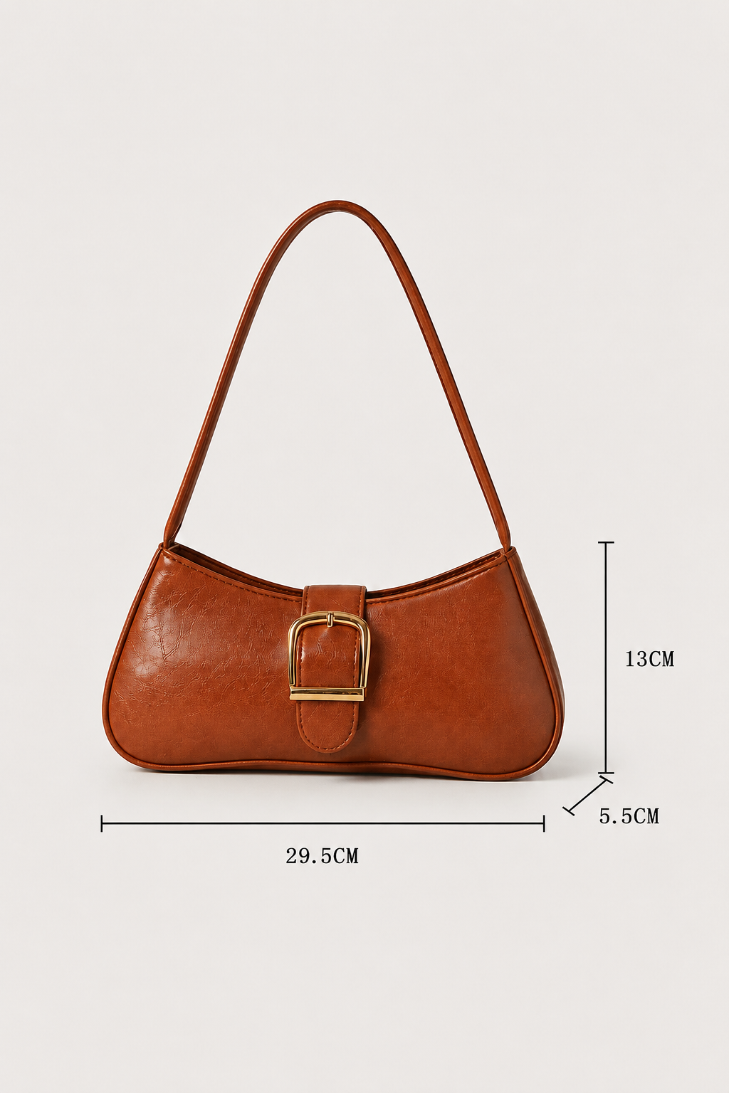 Schoudertas : Baguette Bag Women | Luxury Vintage Shoulder Bag | PU Leather in van Vandaliamo