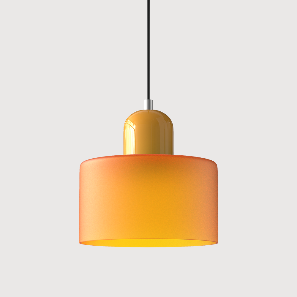 Home Decor : Bauhaus Colored Glass Pendant Lamp - Adjustable Height in van Vandaliamo