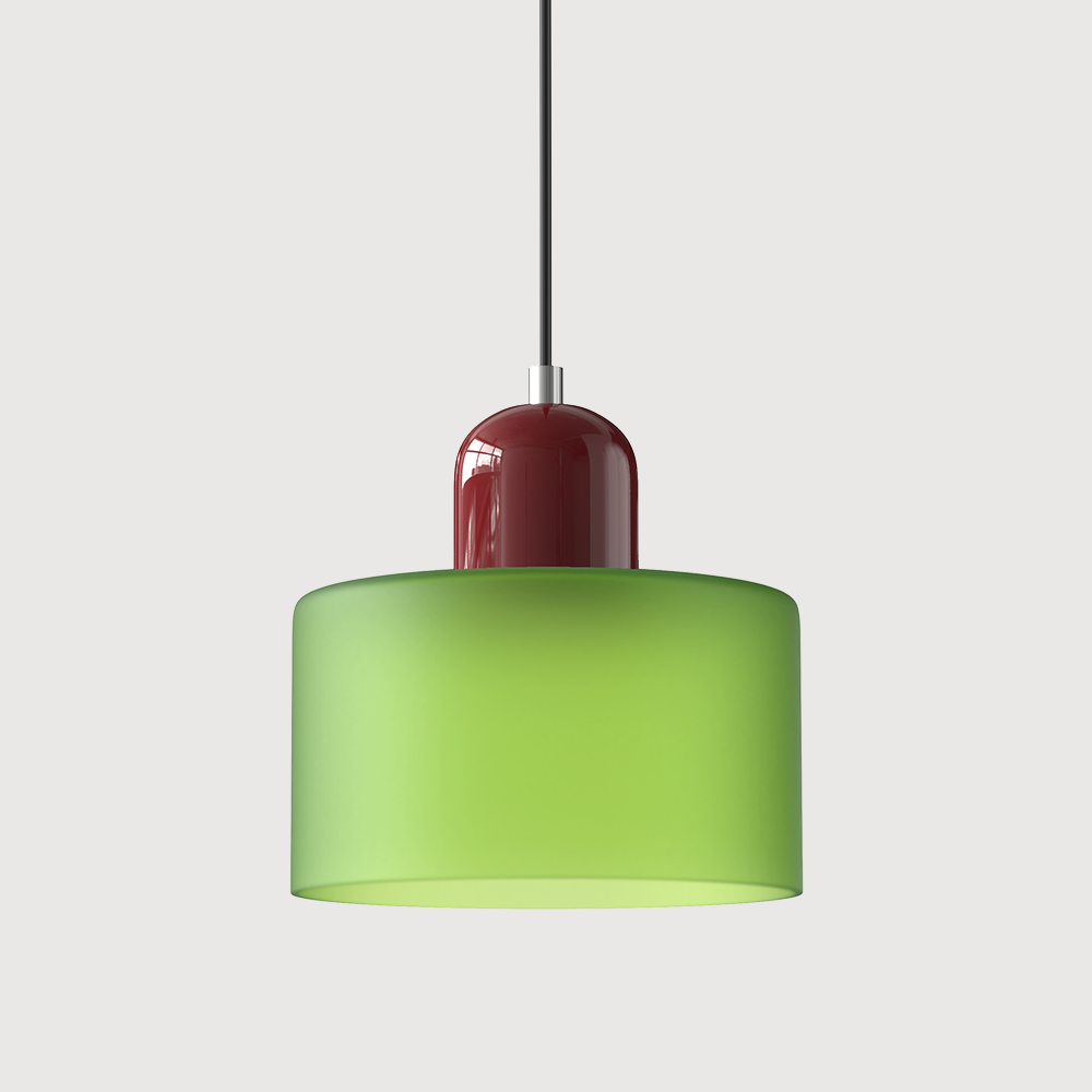 Home Decor : Bauhaus Colored Glass Pendant Lamp - Adjustable Height in van Vandaliamo