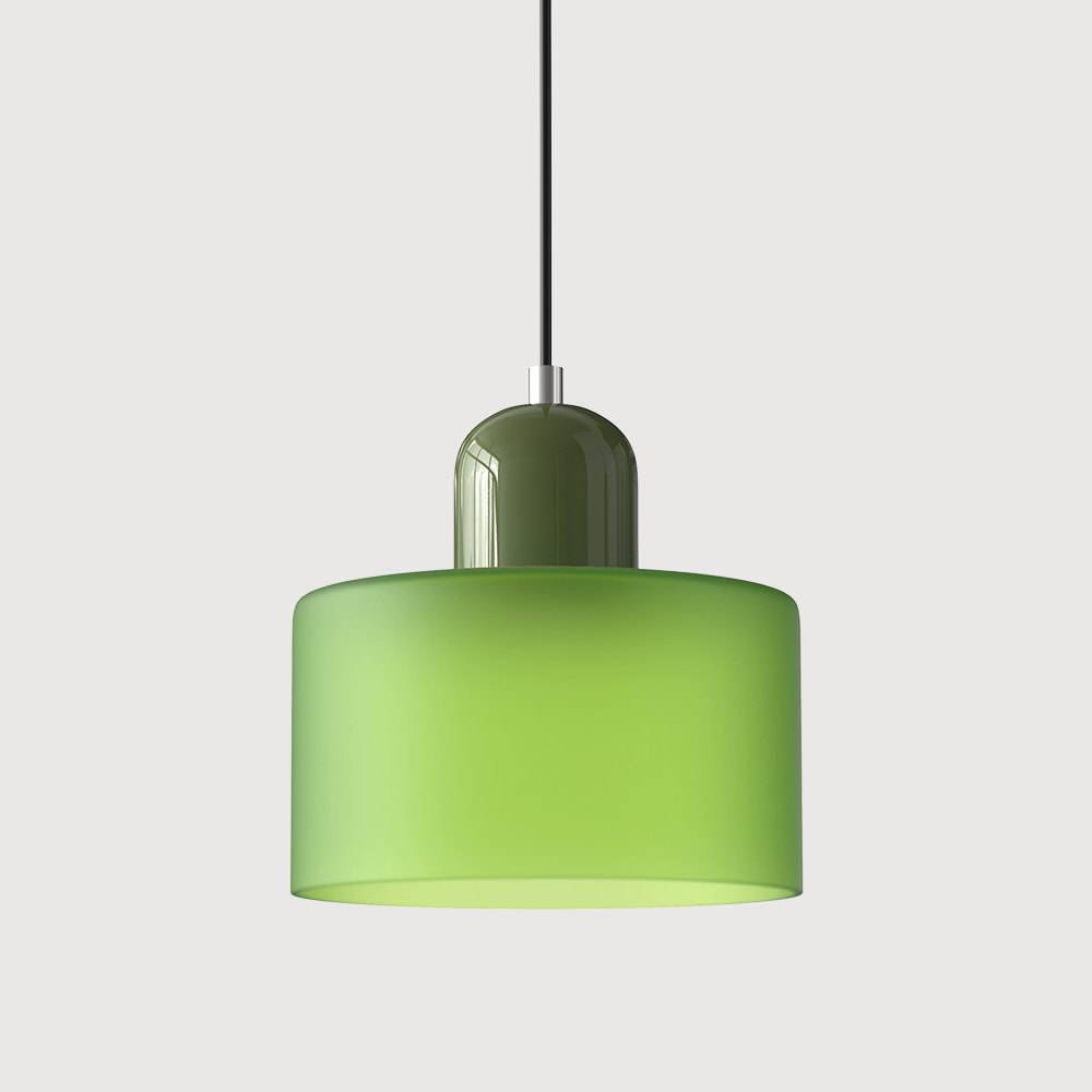 Home Decor : Bauhaus Colored Glass Pendant Lamp - Adjustable Height in van Vandaliamo