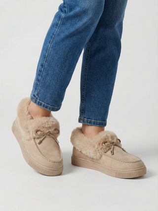 Beige Snow Boots for Women