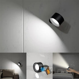 house & garden : Flexilight | 360° wireless rechargeable wall lamp in White van Vandaliamo