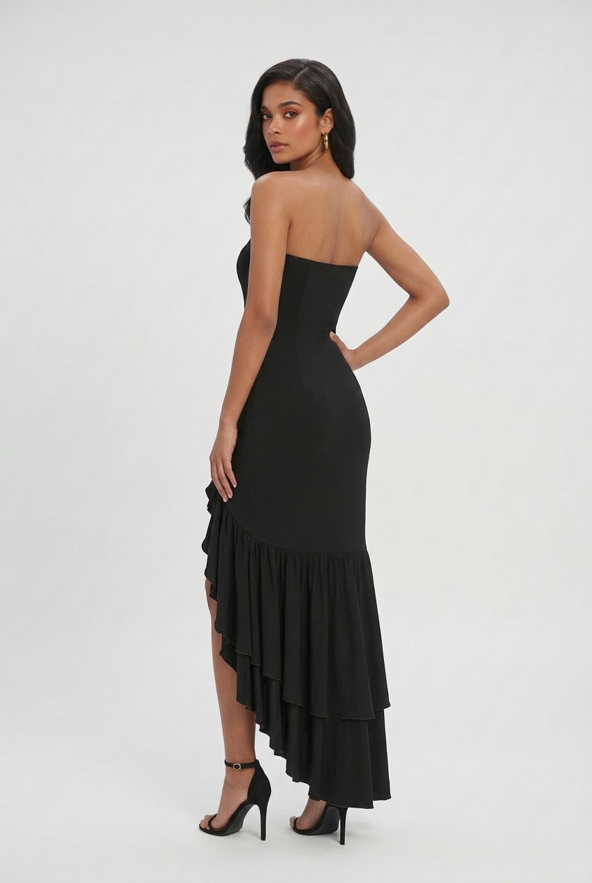 Women’s Dresses : Black Sleeveless Maxi Dress for Women – Classic Vacation Long Dress in van Vanda Liamo
