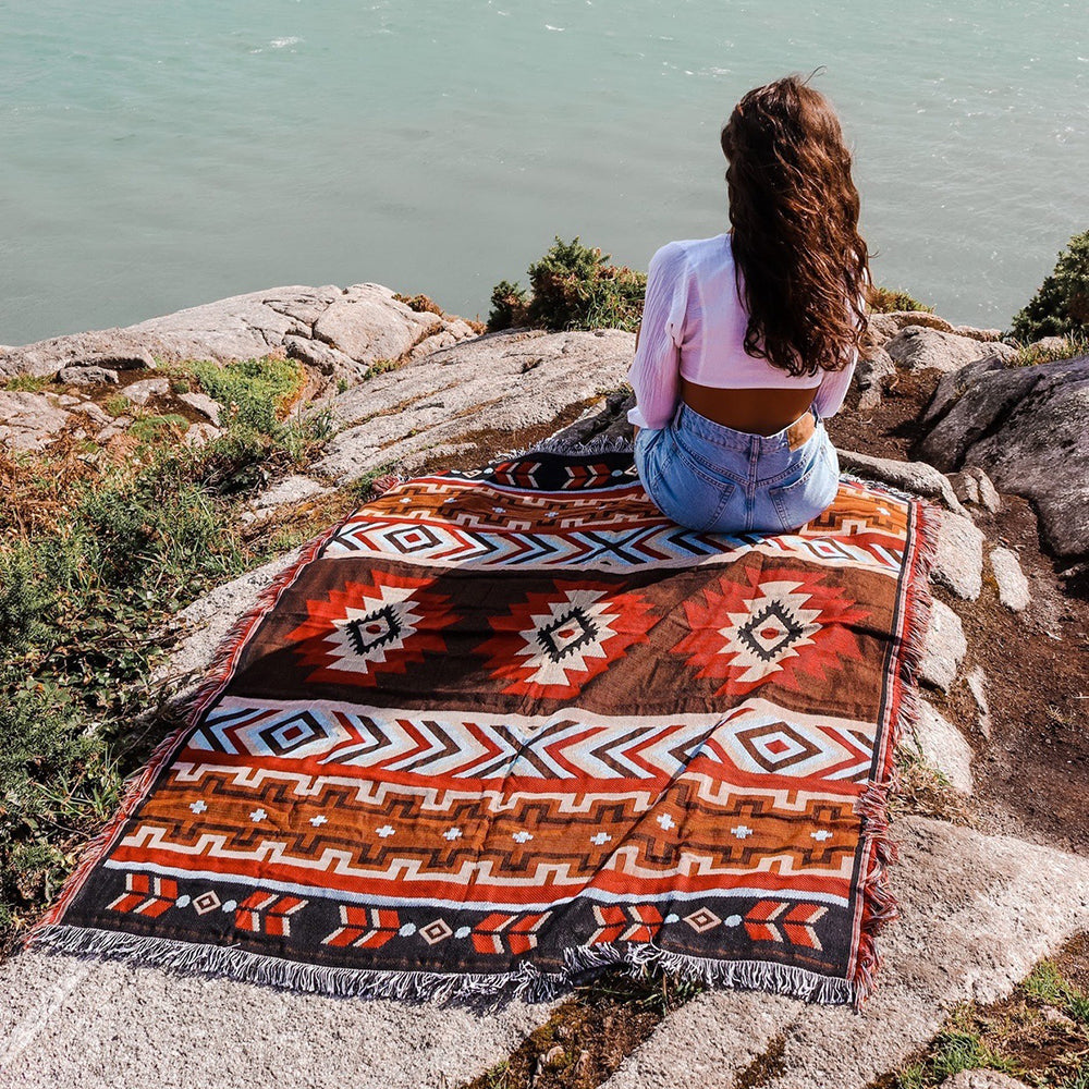 house & garden : Boho Picnic Blanket in D van Vandaliamo