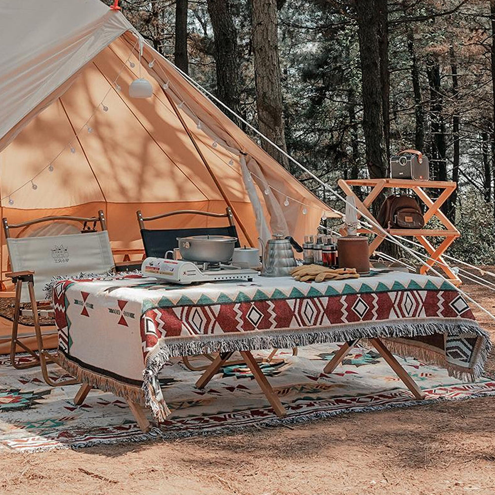 house & garden : Boho Picnic Blanket in van Vandaliamo