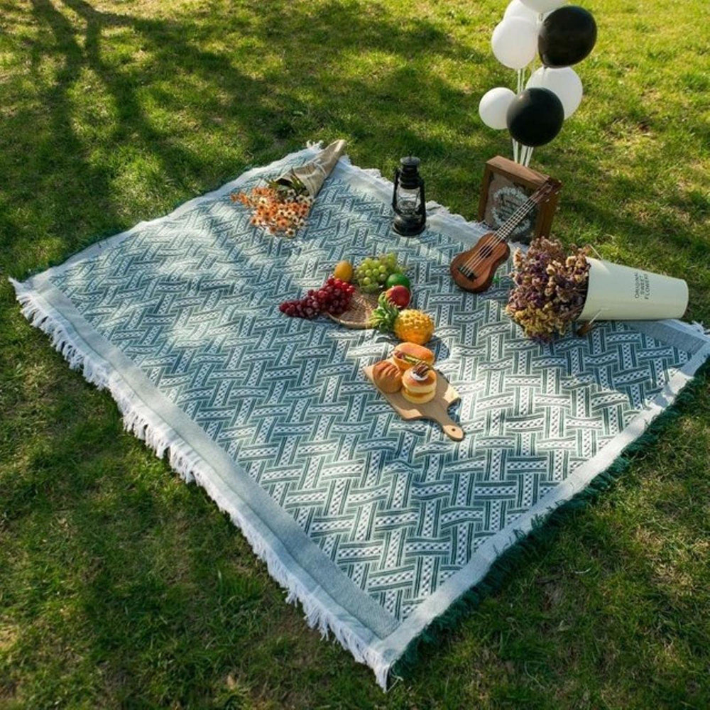 house & garden : Boho Picnic Blanket in van Vandaliamo