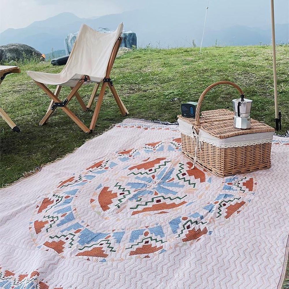 house & garden : Boho Picnic Blanket in van Vandaliamo