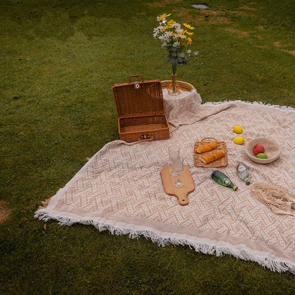 house & garden : Boho Picnic Blanket in van Vandaliamo