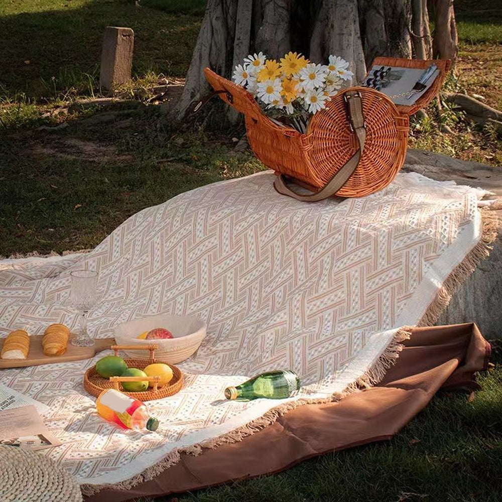house & garden : Boho Picnic Blanket in van Vandaliamo