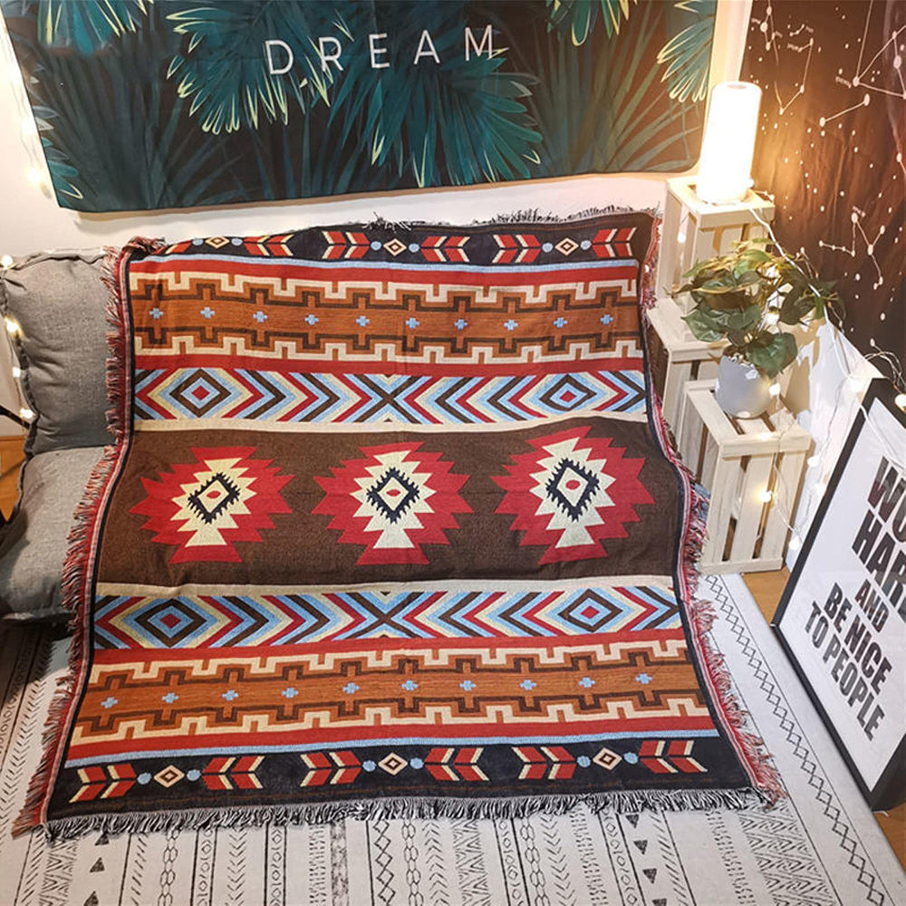house & garden : Boho Picnic Blanket in van Vandaliamo
