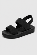 Braided Espadrille Platform Sandals – Stretch-Knit Straps & Summer Ease