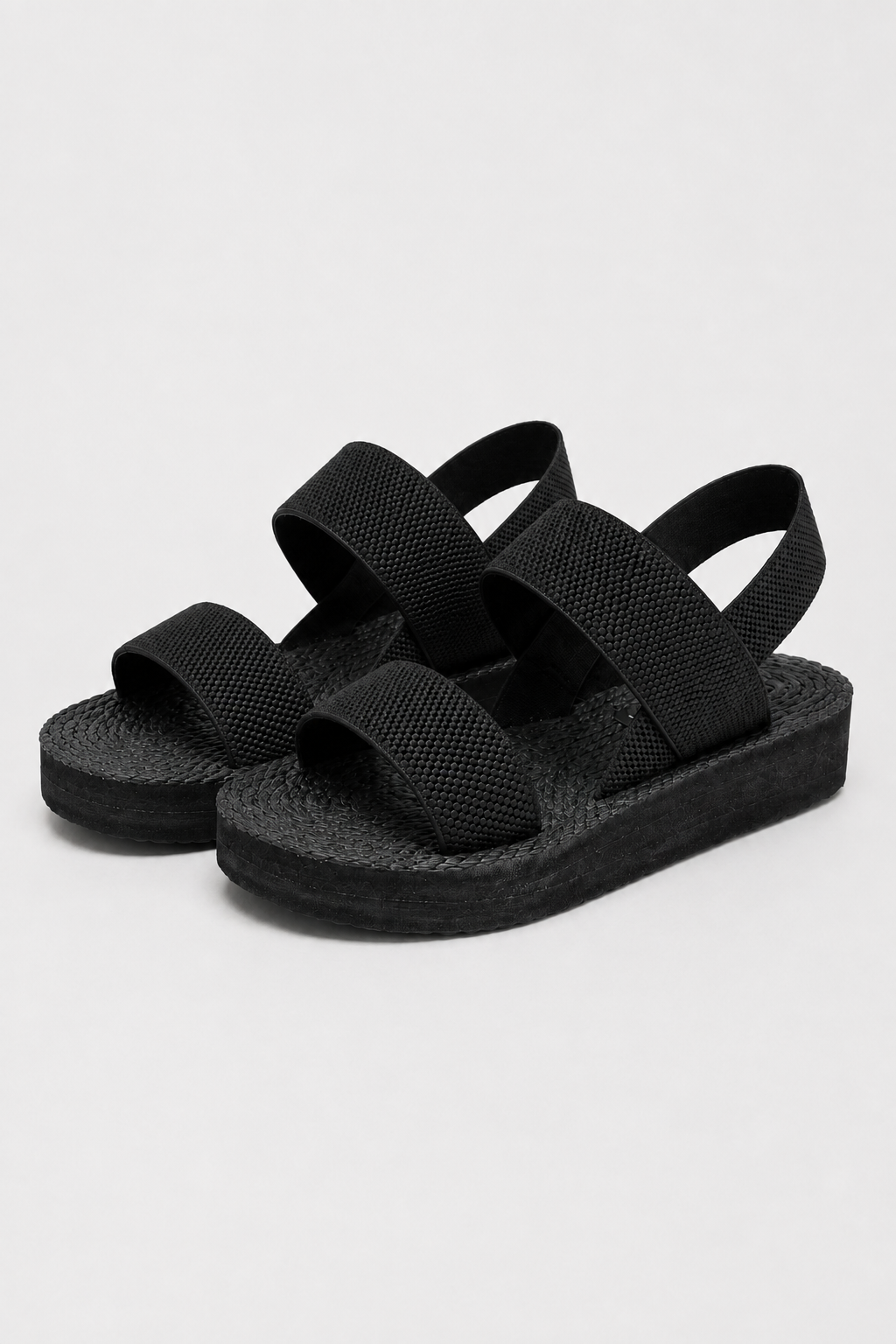 sandals : Braided Espadrille Platform Sandals – Stretch-Knit Straps & Summer Ease in van Vandaliamo