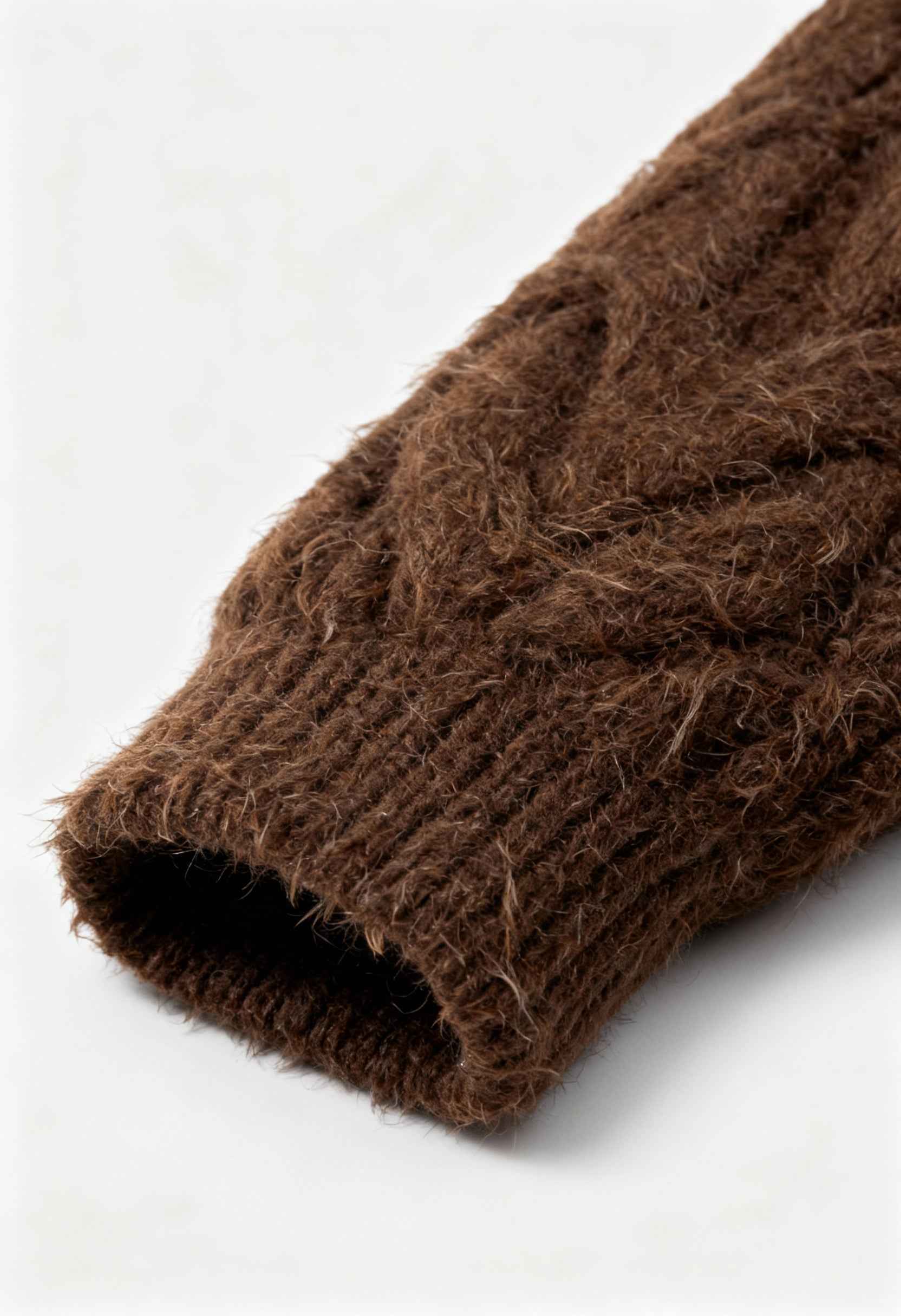Cardigan : Women's Brown Cardigan with Zipper in van Vanda Liamo