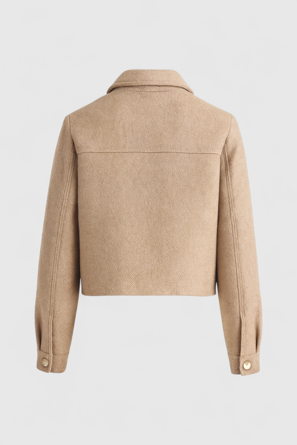 Jacket : Casual Lapel Jacket - Khaki in van Vanda Liamo