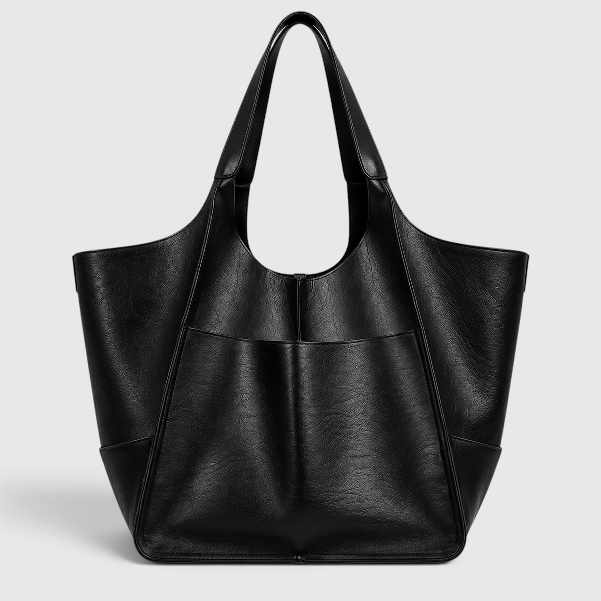 Tote Bag : Vintage Oversized Tote Bag in Black van Vandaliamo