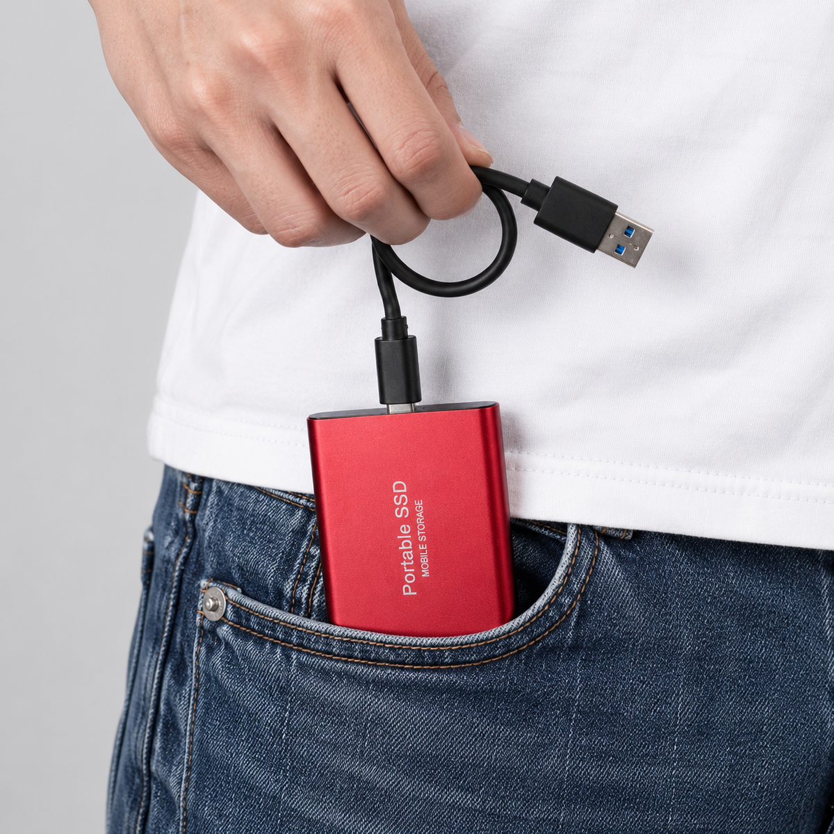 External SSD for PS5 Xbox - Aluminum, USB-C, ready to use