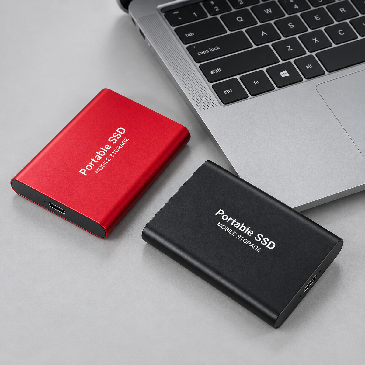 External SSD for PS5 Xbox - Aluminum, USB-C, ready to use