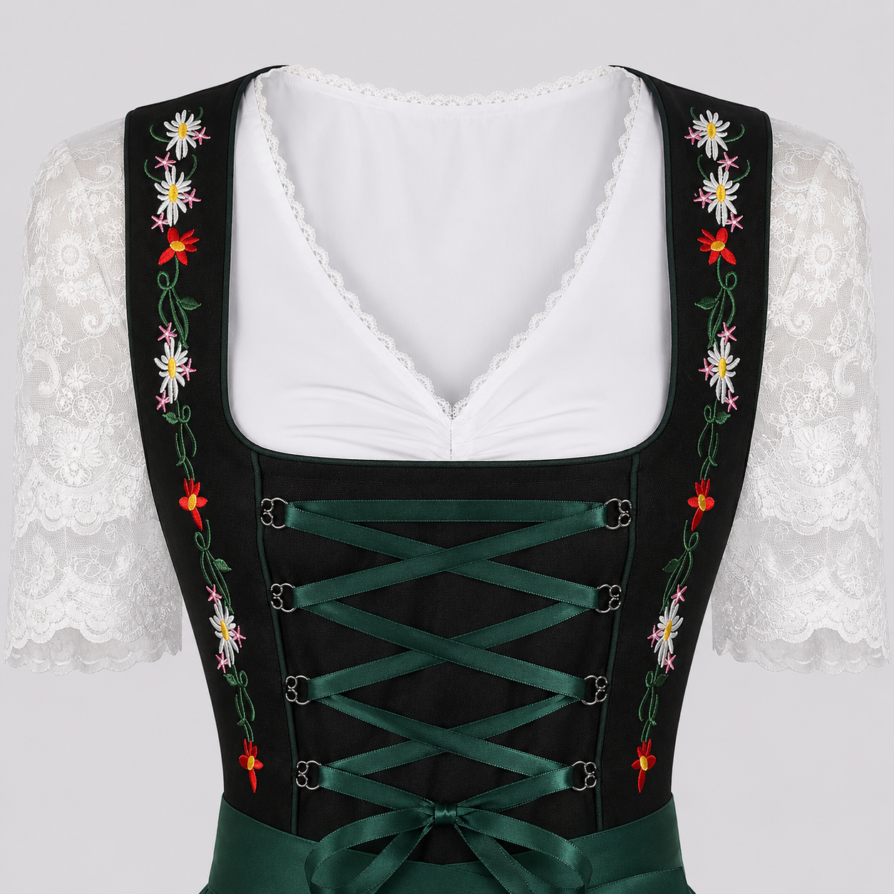 Gifts – Seasonal – Oktoberfest : Dirndl Jurk Dames Groen Klassiek Oktoberfest Stijl in
