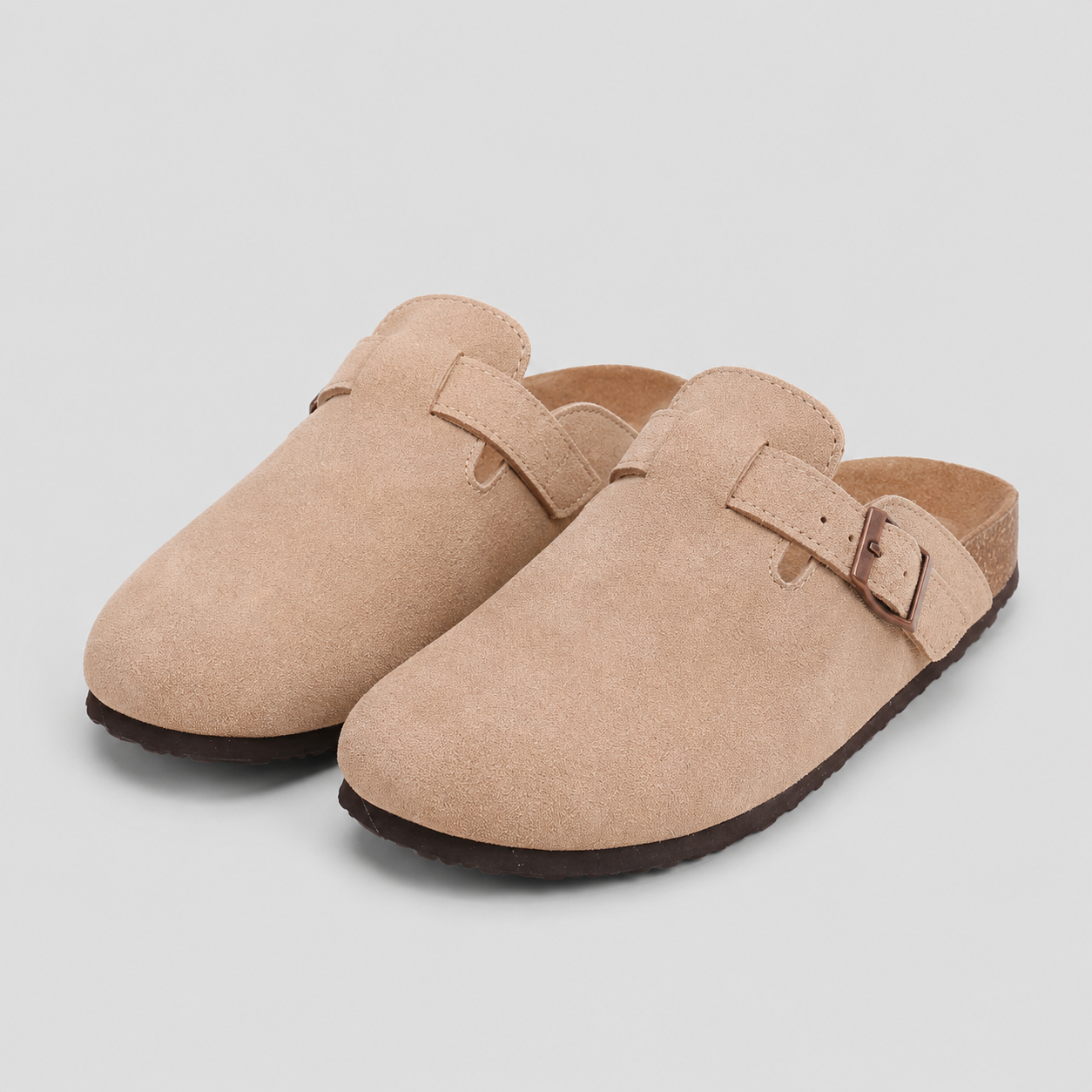 Women's Orthopedic Suede Cork Footbed Slippers