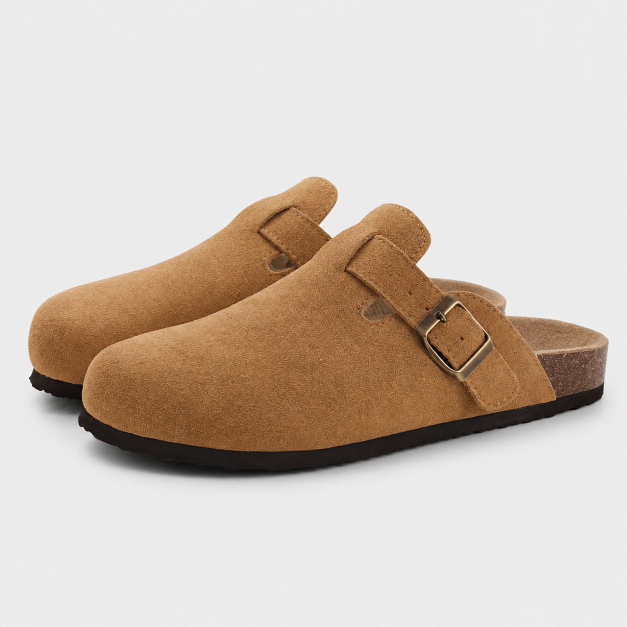 Women's Orthopedic Suede Cork Footbed Slippers