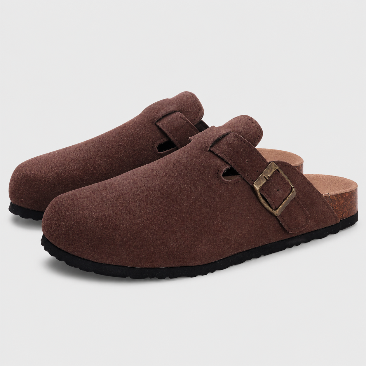 Women's Orthopedic Suede Cork Footbed Slippers