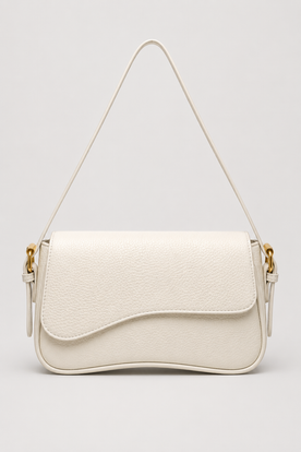 women's handbag : Elegant handbag for women - modern design with a luxurious look in White van Vandaliamo