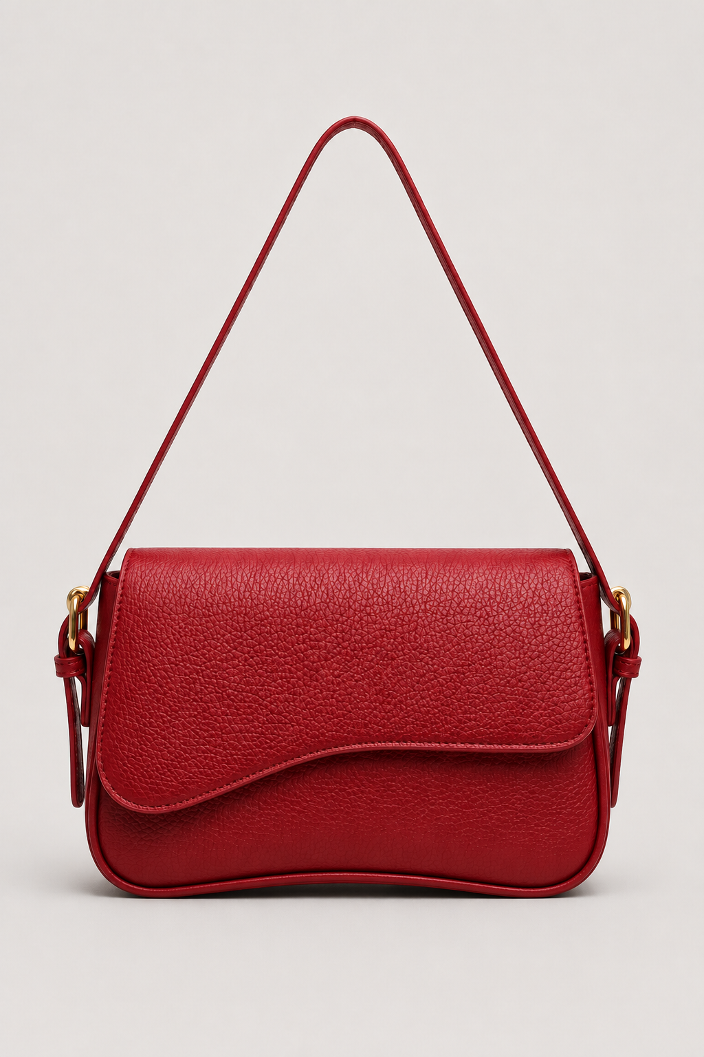 Schoudertas : Elegant handbag for women - modern design with a luxurious look in Red van Vandaliamo
