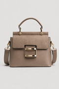 Elegant Compact Handbag – Structured Silhouette with Refined Clasp