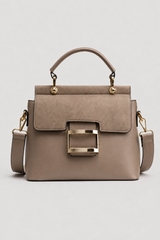 Elegant Compact Handbag – Structured Silhouette with Refined Clasp