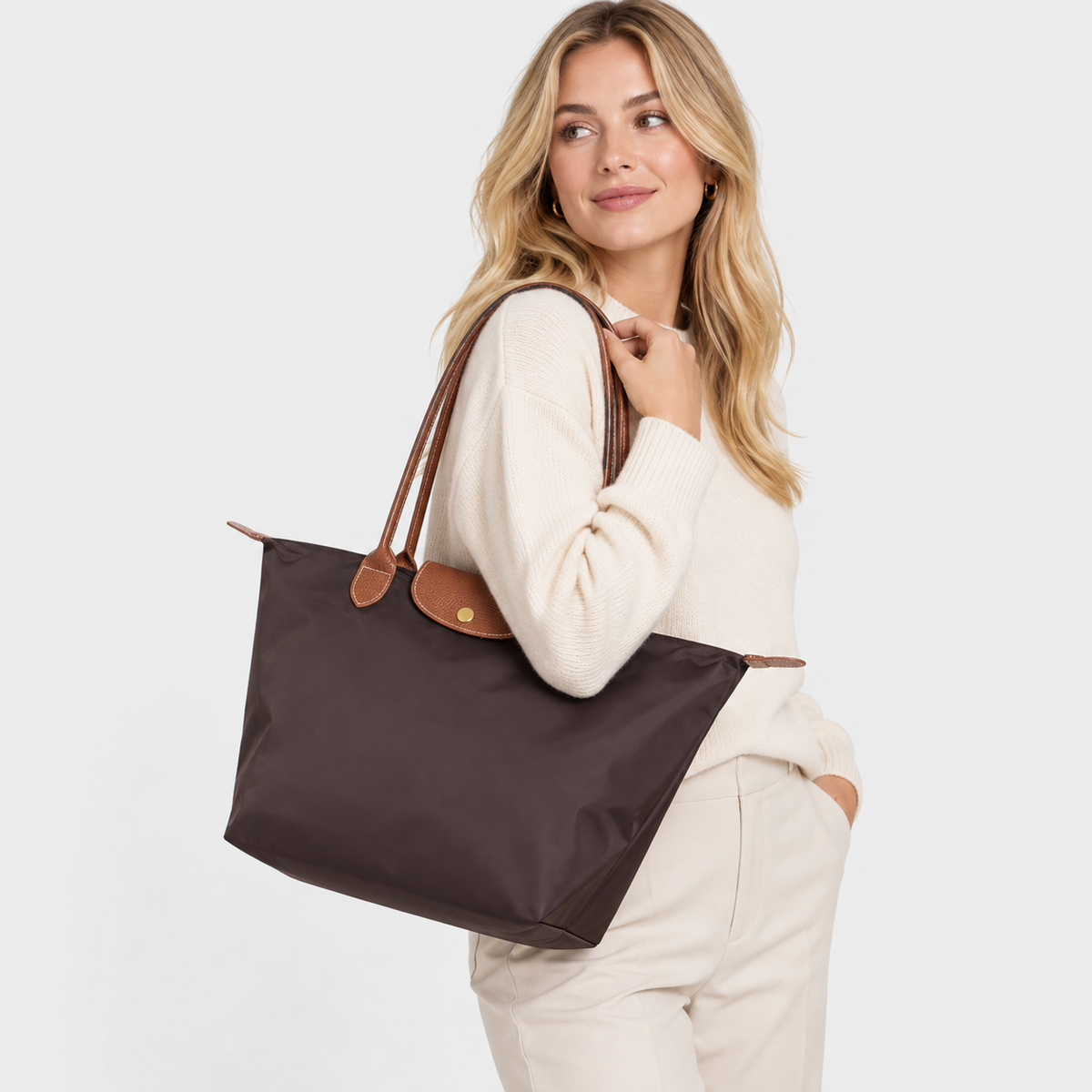 Nylon Handbag for Work & Everyday – Spacious, Stylish & Practical