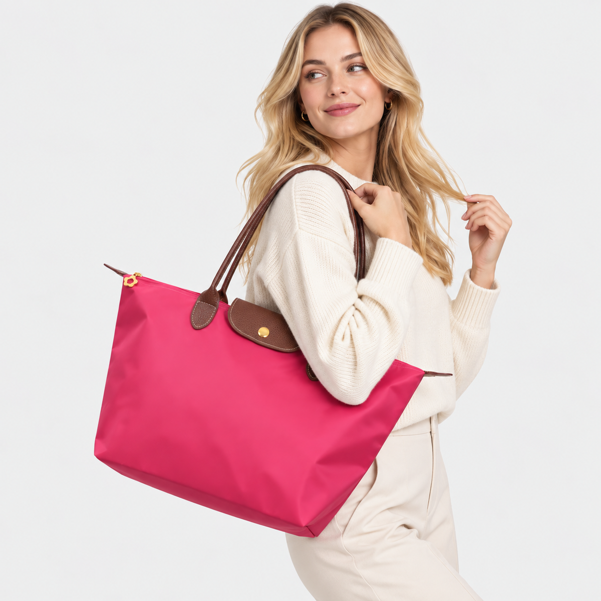 Nylon Handbag for Work & Everyday – Spacious, Stylish & Practical