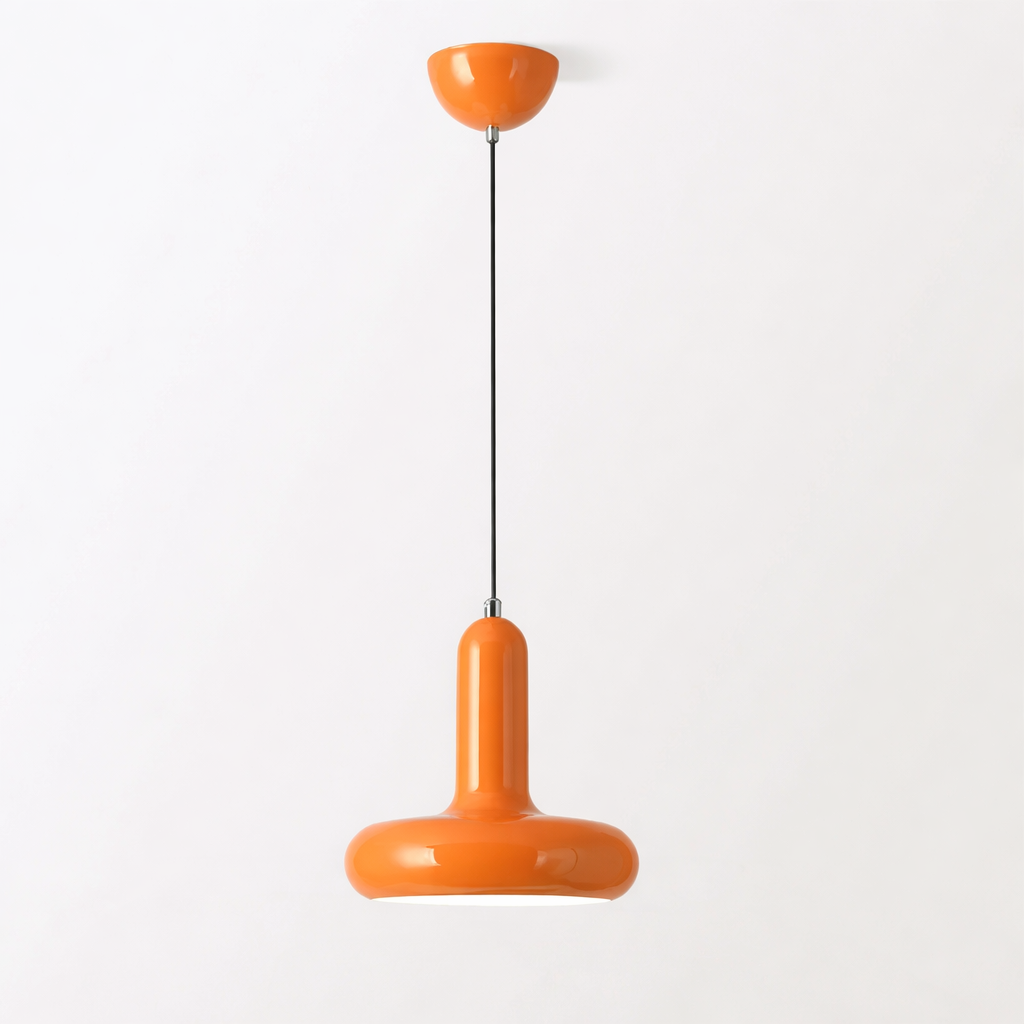 Home Decor : RetroPop Bauhaus Ceiling Lamp - Macaron Style in Orange van Vandaliamo