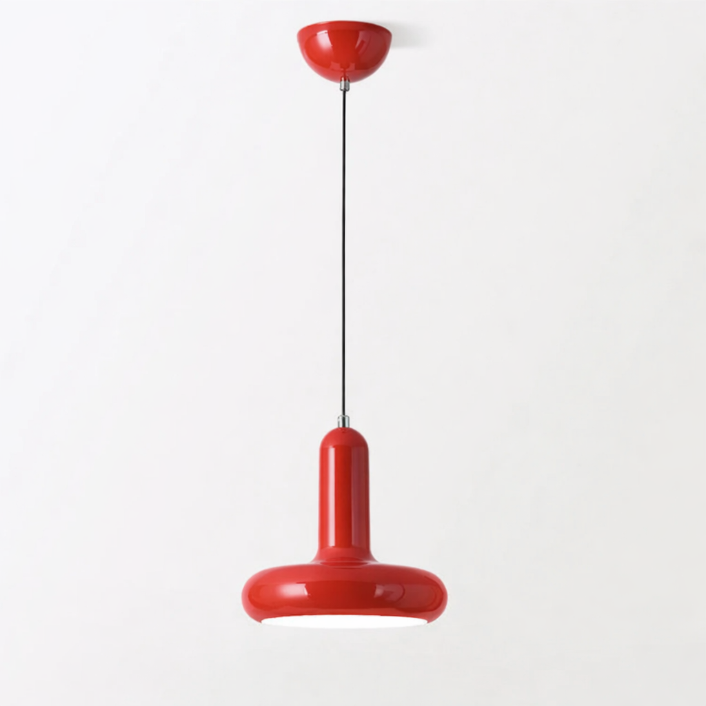 Home Decor : RetroPop Bauhaus Ceiling Lamp - Macaron Style in Red van Vandaliamo