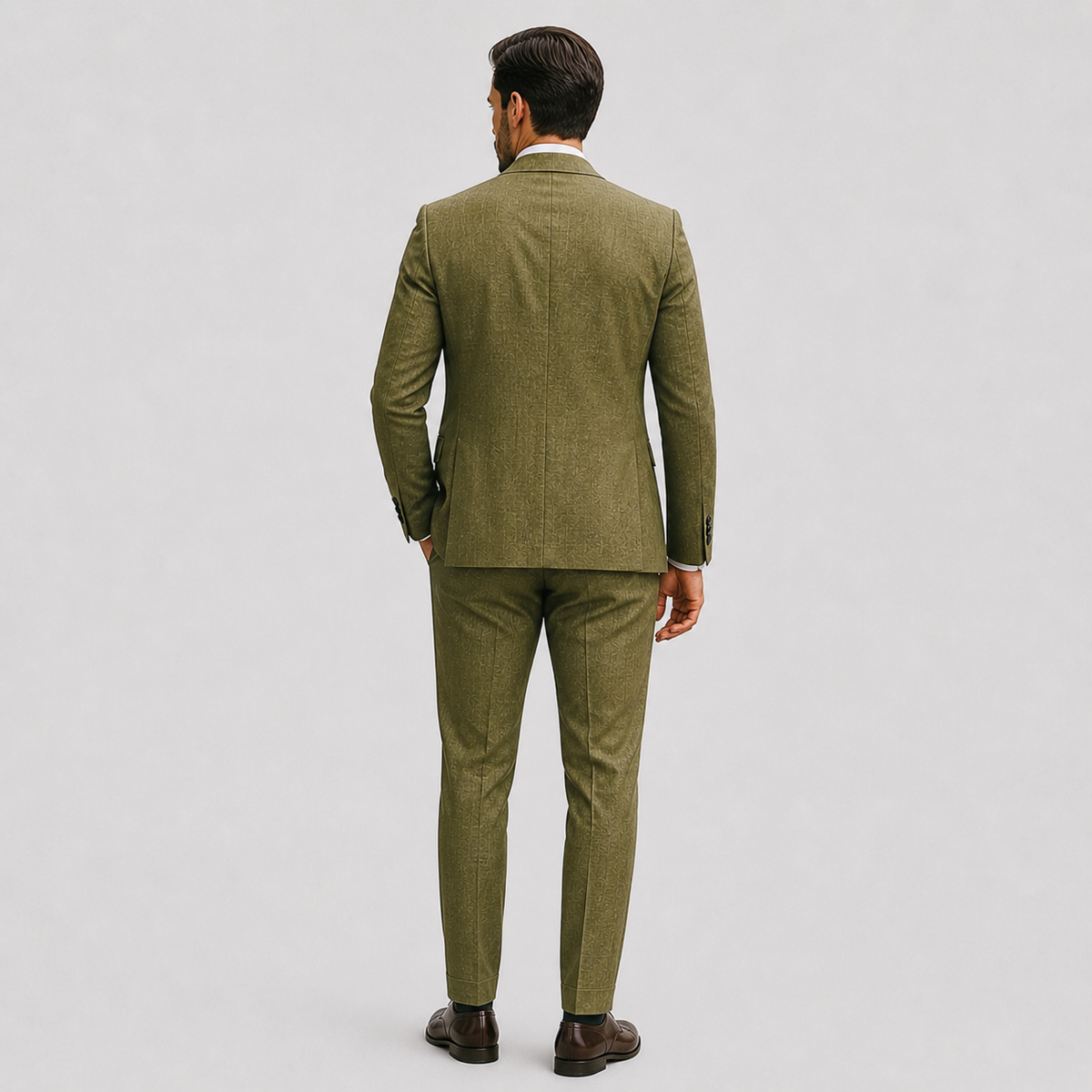 Suit : Men's 2-Piece Suit - Slim-Fit Polyester Blazer & Trousers Elegant in van Vanda Liamo