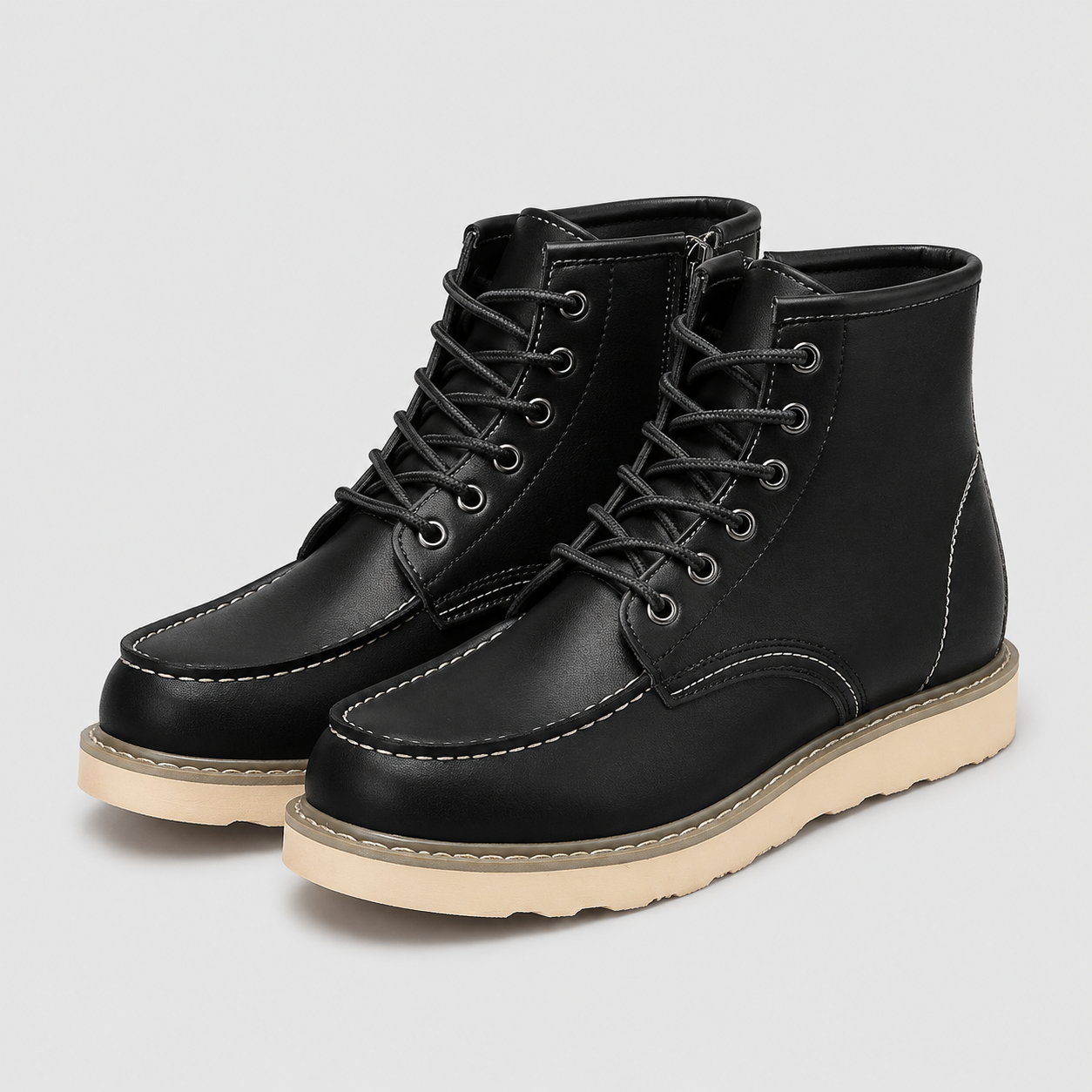 Men's Classic Lace-Up Boots - Durable, All-Day Comfort