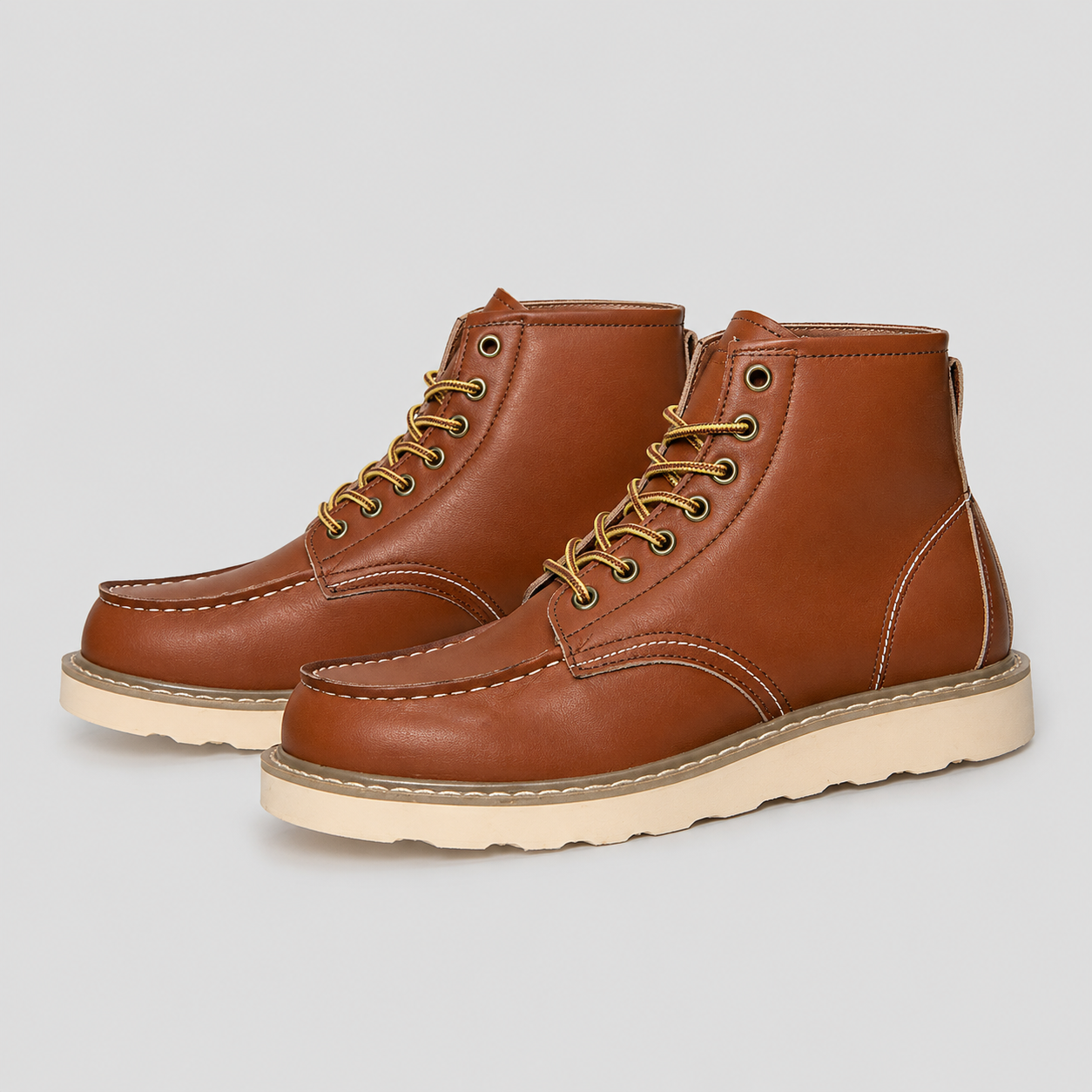 Men's Classic Lace-Up Boots - Durable, All-Day Comfort