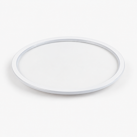Ceiling lamps : Ceiling Lamp, Round Scandinavian LED, Dimmable, Aluminum in White van Havelalights