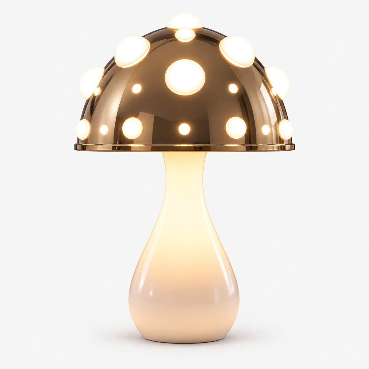 Mushroom Table Lamp - Modern Metal Dimmable Design
