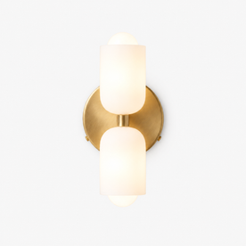 wall lamp : Nordic Minimalist Up-Down Wall Lamp - Diffused Glow in Gold van Havelalights
