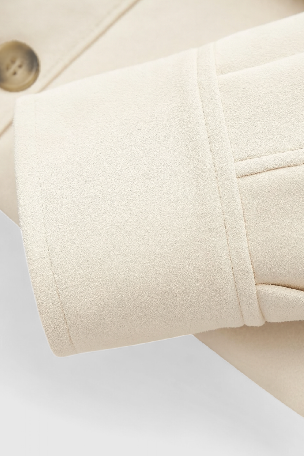 Jacket : Women's Beige Crew Neck Jacket in van Vanda Liamo