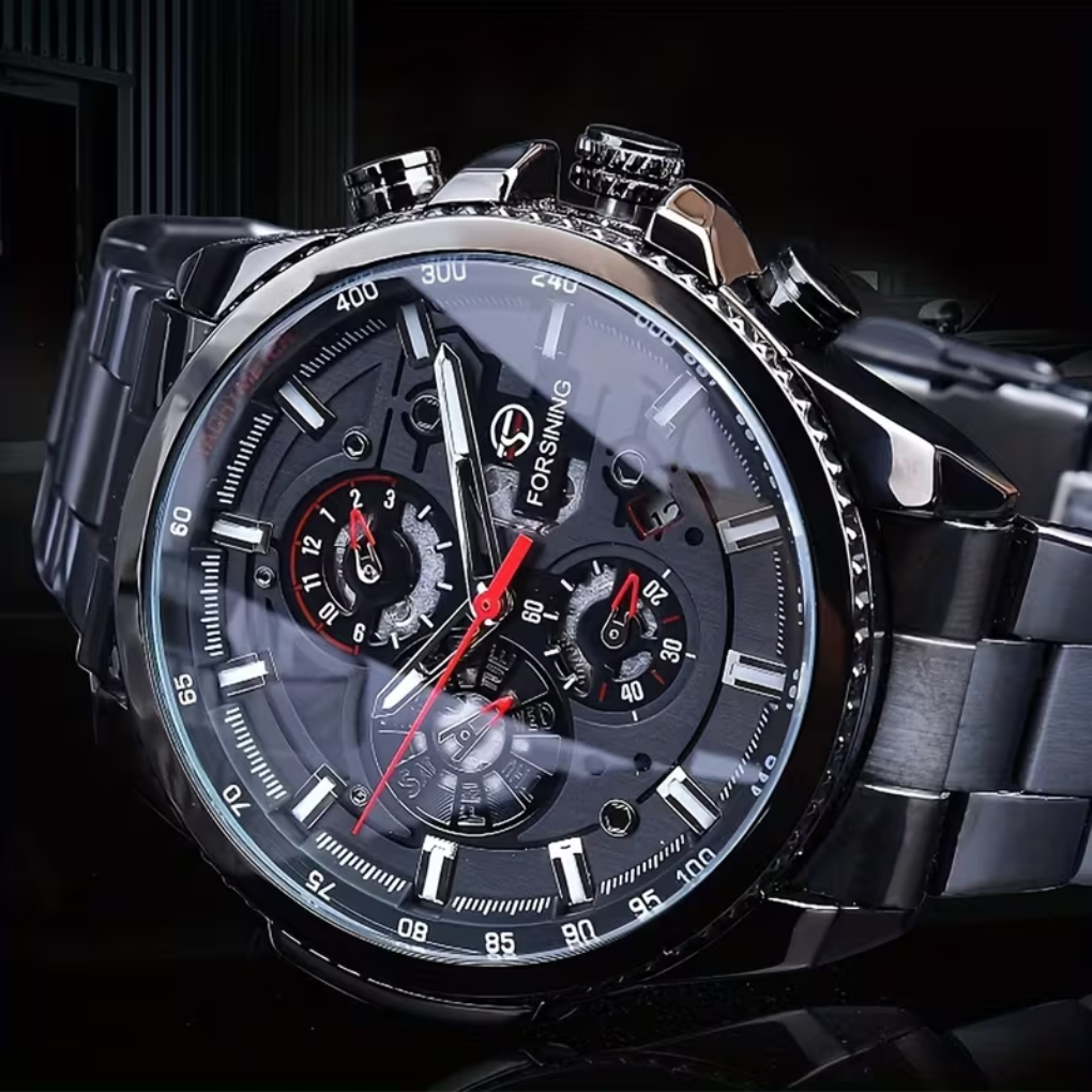 Watch : Men's Automatic Mechanical Watch in Black van Vandaliamo