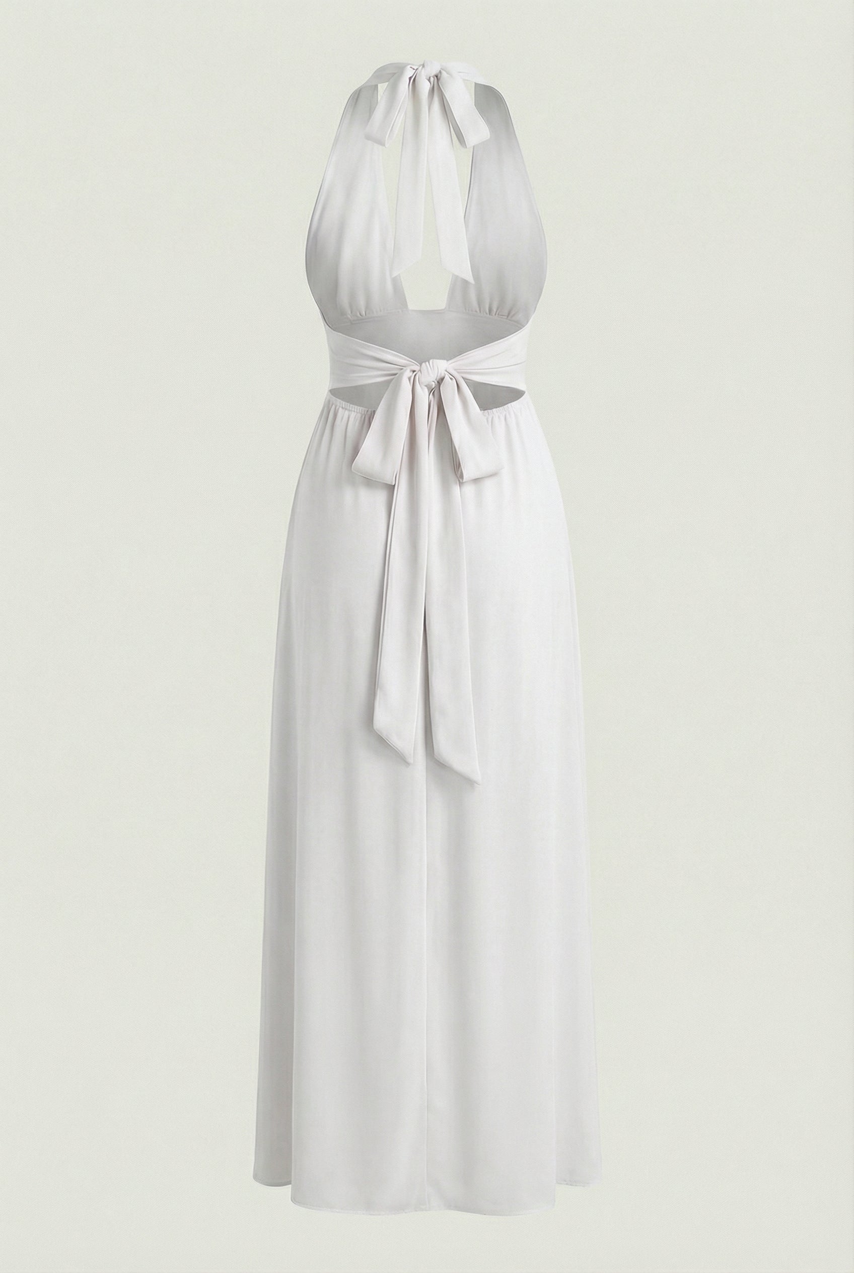 Maxi Dresses : White Backless Maxi Dress for Women in van Vanda Liamo