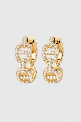 Earrings : Classic Gold-Tone Statement Earrings - Lightweight & Effortlessly Chic in Gold van Vandaliamo