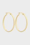 Classic Oval Hoop Earrings – Refined Polish & Face-Framing Elegance