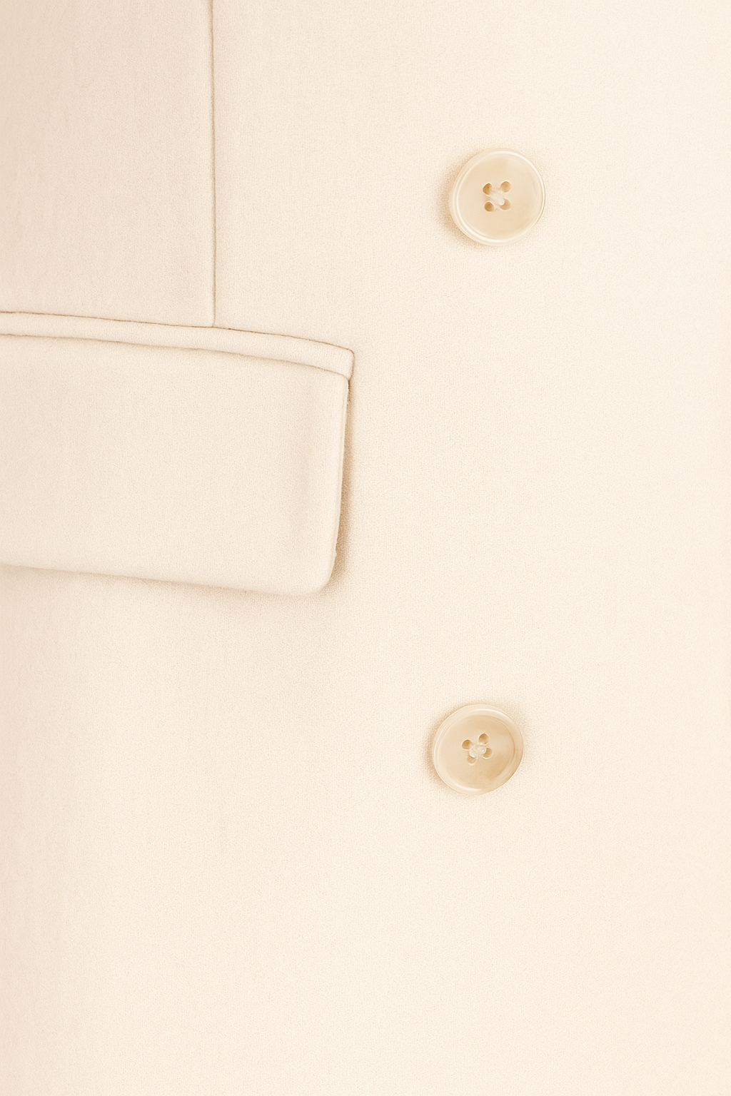 Coat : Women's Apricot Double-Breasted Trench Coat - Classic Fit, Mid-Length in van Vanda Liamo