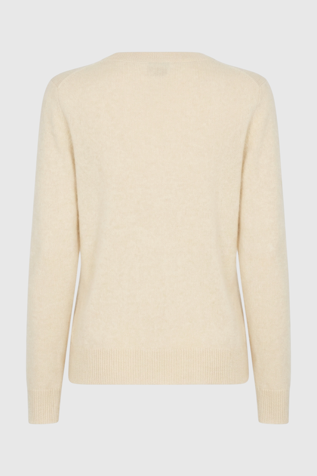 Sweater : Women's Beige V-Neck Sweater in van Vanda Liamo
