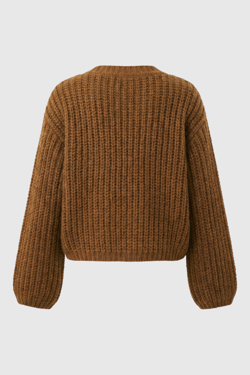 Cardigan : Women's Brown Knit Cardigan in van Vanda Liamo